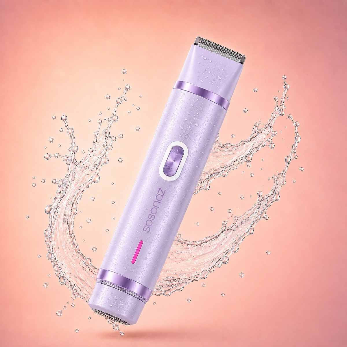 Dual-head Sosonaz shaver bys-store-3276548-403400 with ergonomic handle, close-cutting blades, and sleek design for smooth shaving.