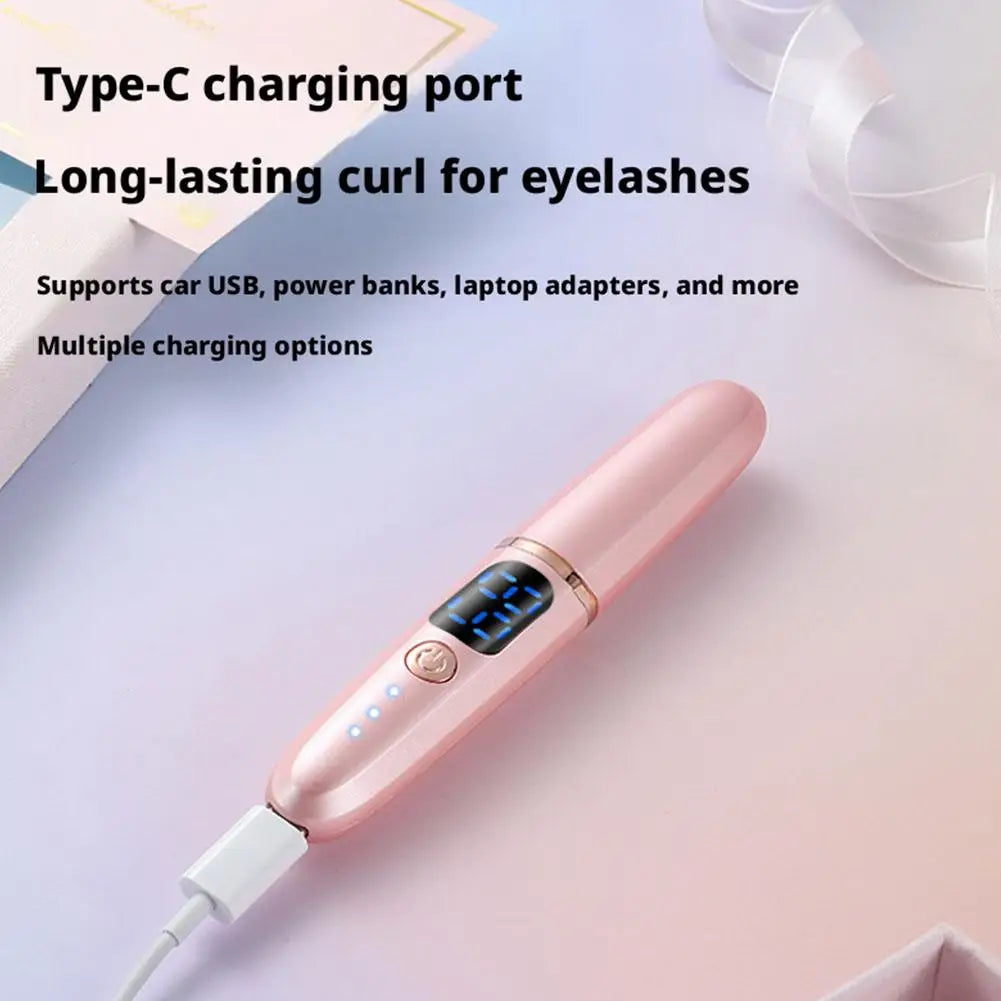 Electric heated eyelash curler SOSO LASH WAND™ bys-store-3276548-403400, showing the sleek black device with a curved heating element.