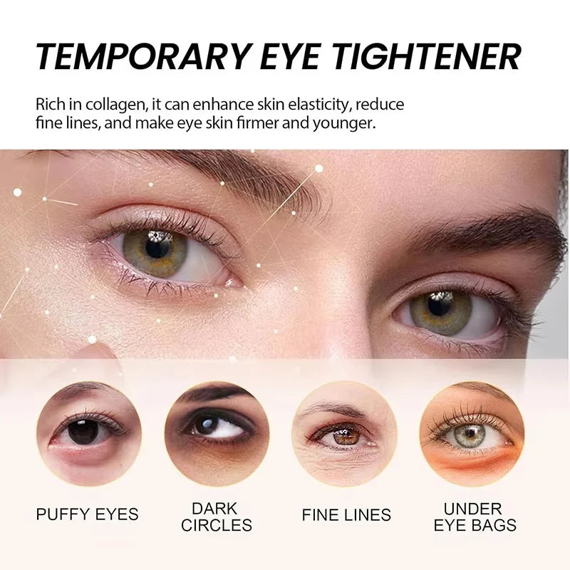 Hydrating collagen eye mask patches by bys-store for firming, reducing puffiness, fine lines, and enhancing smooth, youthful eye skin.