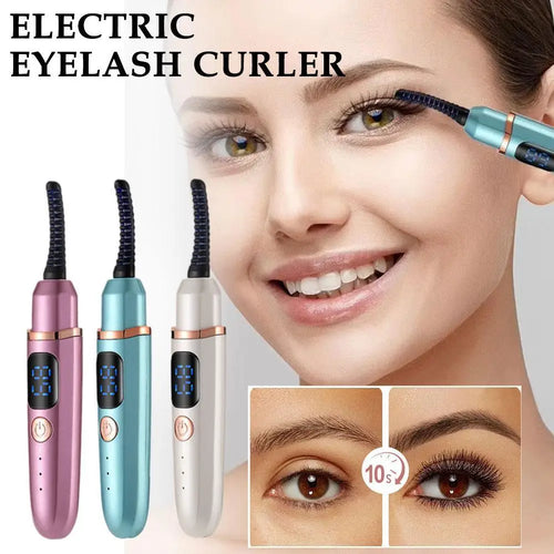 Electric heated eyelash curler SOSO LASH WAND™ bys-store-3276548-403400 showing the compact pink device with a curved eyelash heating surface.