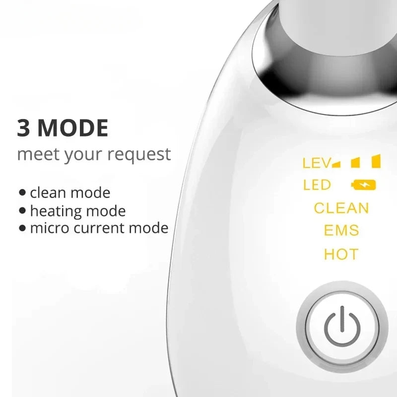 ByS-store 7-color LED neck face lifter device with EMS, photon therapy, skin tightening, anti-wrinkle, and double chin removal features.