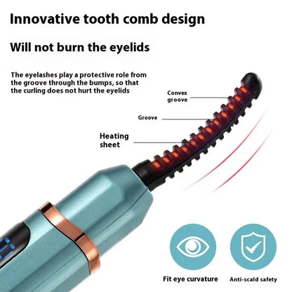 Electric heated eyelash curler SOSO LASH WAND™ bys-store-3276548-403400 with curved metal clamp and digital temperature display