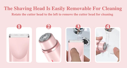 Sosonaz Dual-Head Shaver bys-store-3276548-403400 showing close-up of dual shaving heads and ergonomic handle on a white background.