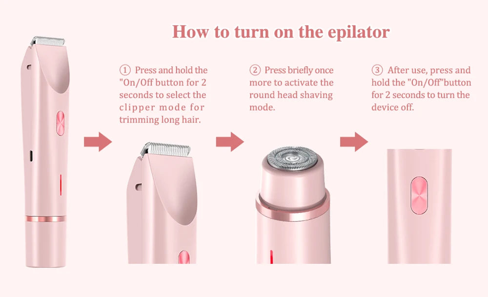Sosonaz dual-head shaver with ergonomic handle and stainless steel blades for close, comfortable shaving.