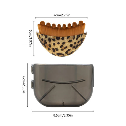 Portable facial dry brush with soft bristles for lymphatic massage and gentle exfoliation, ideal for face sculpting and home spa use.