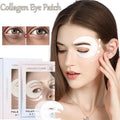 Hydrating collagen eye mask patches with hyaluronic acid for firming, lifting, and reducing fine lines around the eyes.