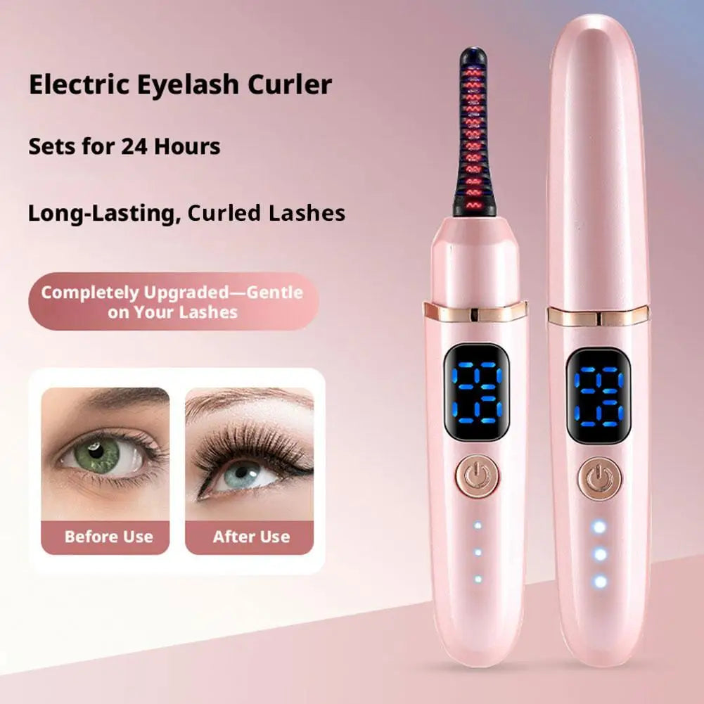 Electric heated eyelash curler SOSO LASH WAND™ bys-store-3276548-403400 with a sleek black handle and heated curling plates.