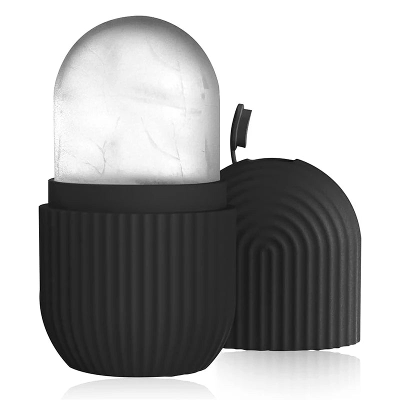 SOSO ICE LIFT™ silicone facial roller and contouring tool for cooling and firming skin in skincare routines.