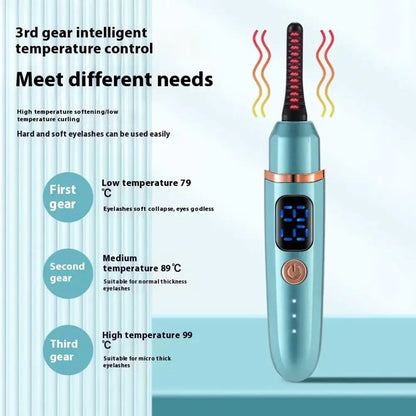 Electric heated eyelash curler SOSO LASH WAND™ bys-store-3276548-403400, showing the sleek black device with a curved lash curl attachment.