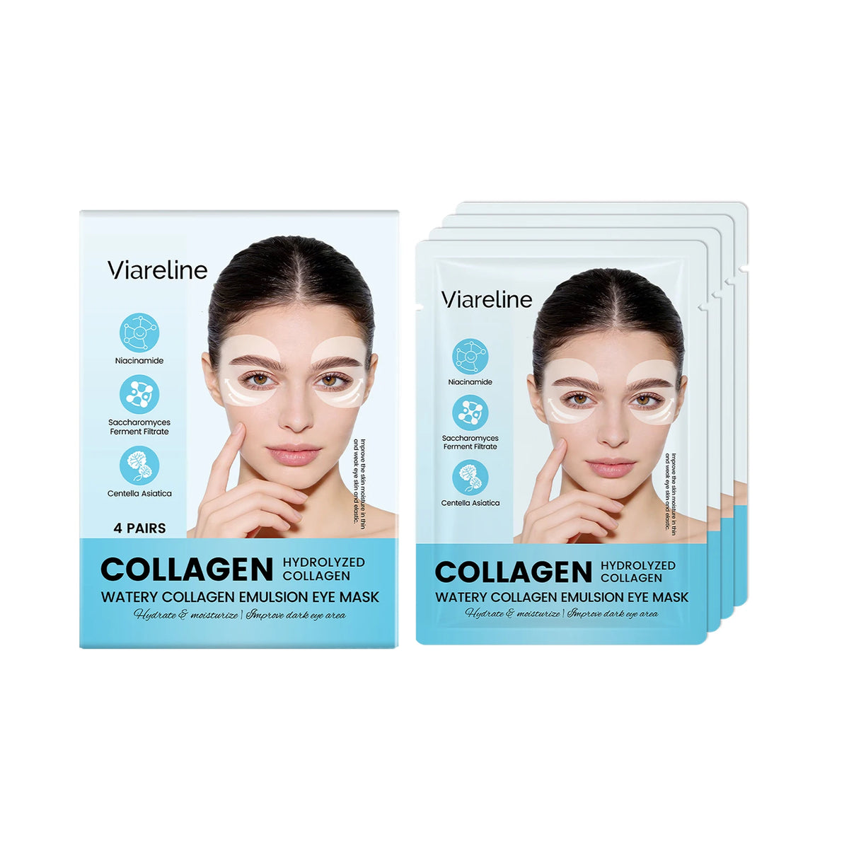 Hydrating collagen eye patches bys-store with soft, smooth eye contour skin, reducing fine lines and dark circles for refreshed eyes.