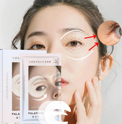 ByS Store collagen eye mask patches for firming, lifting, reducing fine lines, and puffiness with hyaluronic acid for smooth eye skin